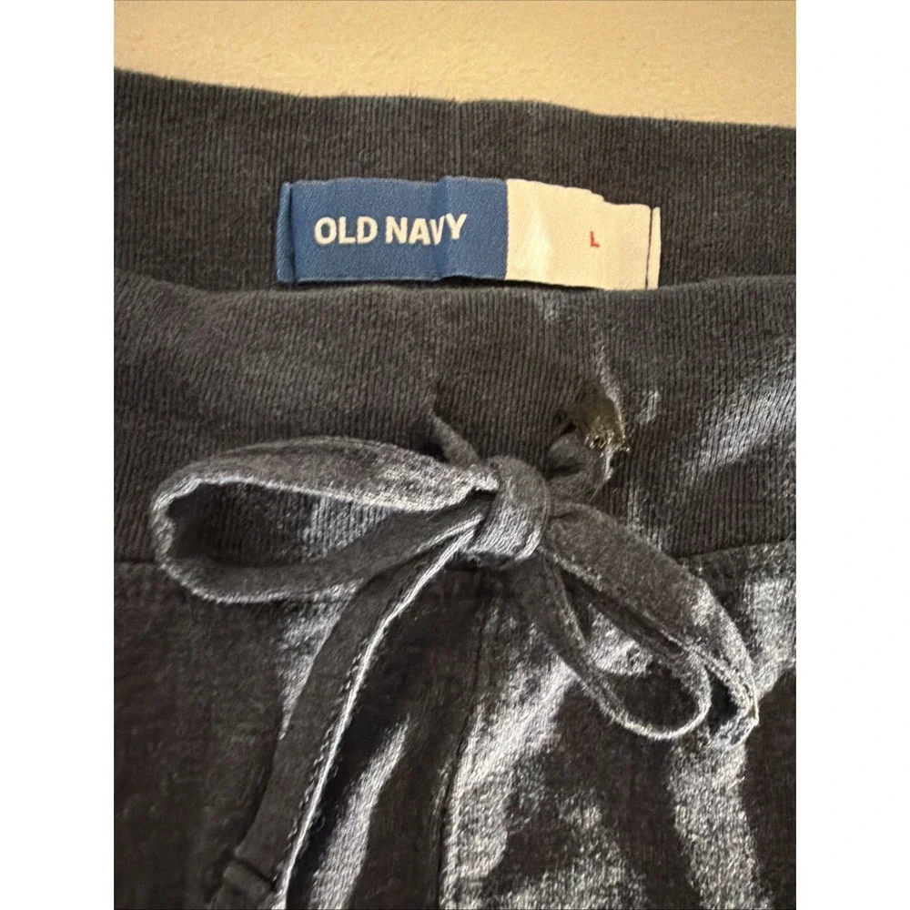 Old Navy Men's Size L Navy Blue Jogger Sweatpants Elastic Waist Drawstring